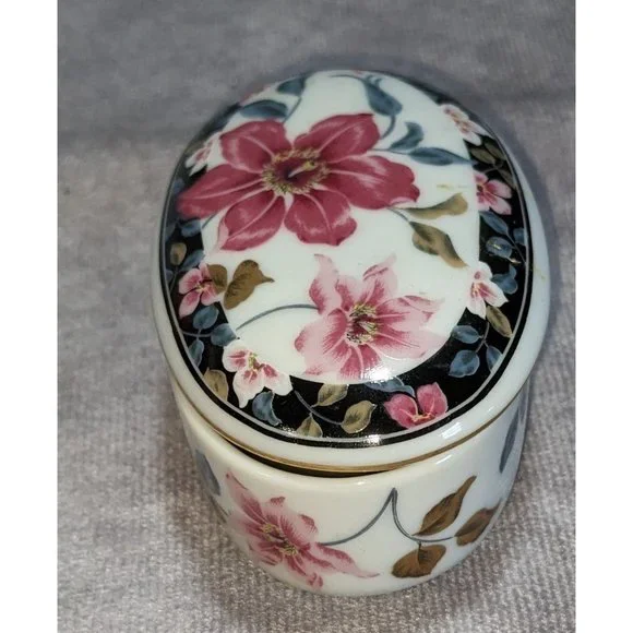 Supreme Otagiri Japanese Floral Trinket Box - Picture 10 of 11